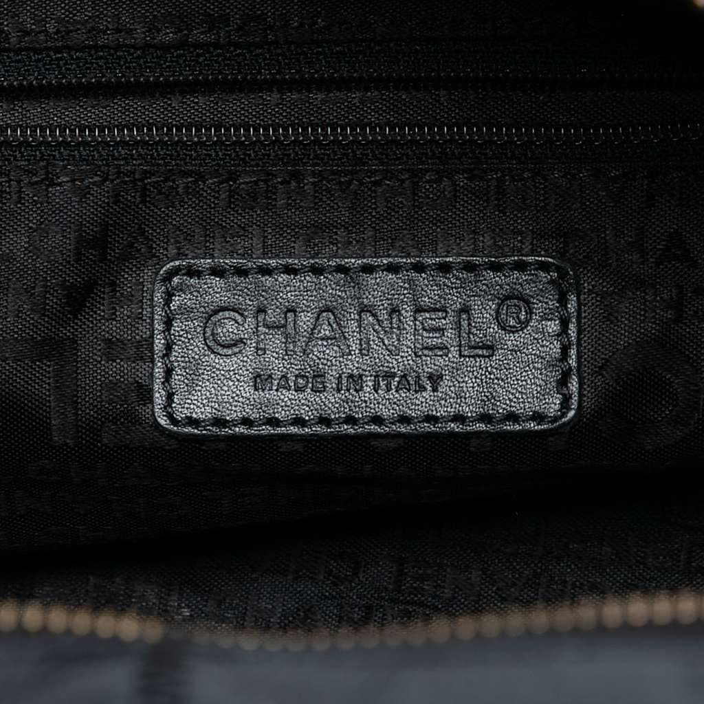 Chanel Choco Bar Caviar LAX Bowler Bag - 5