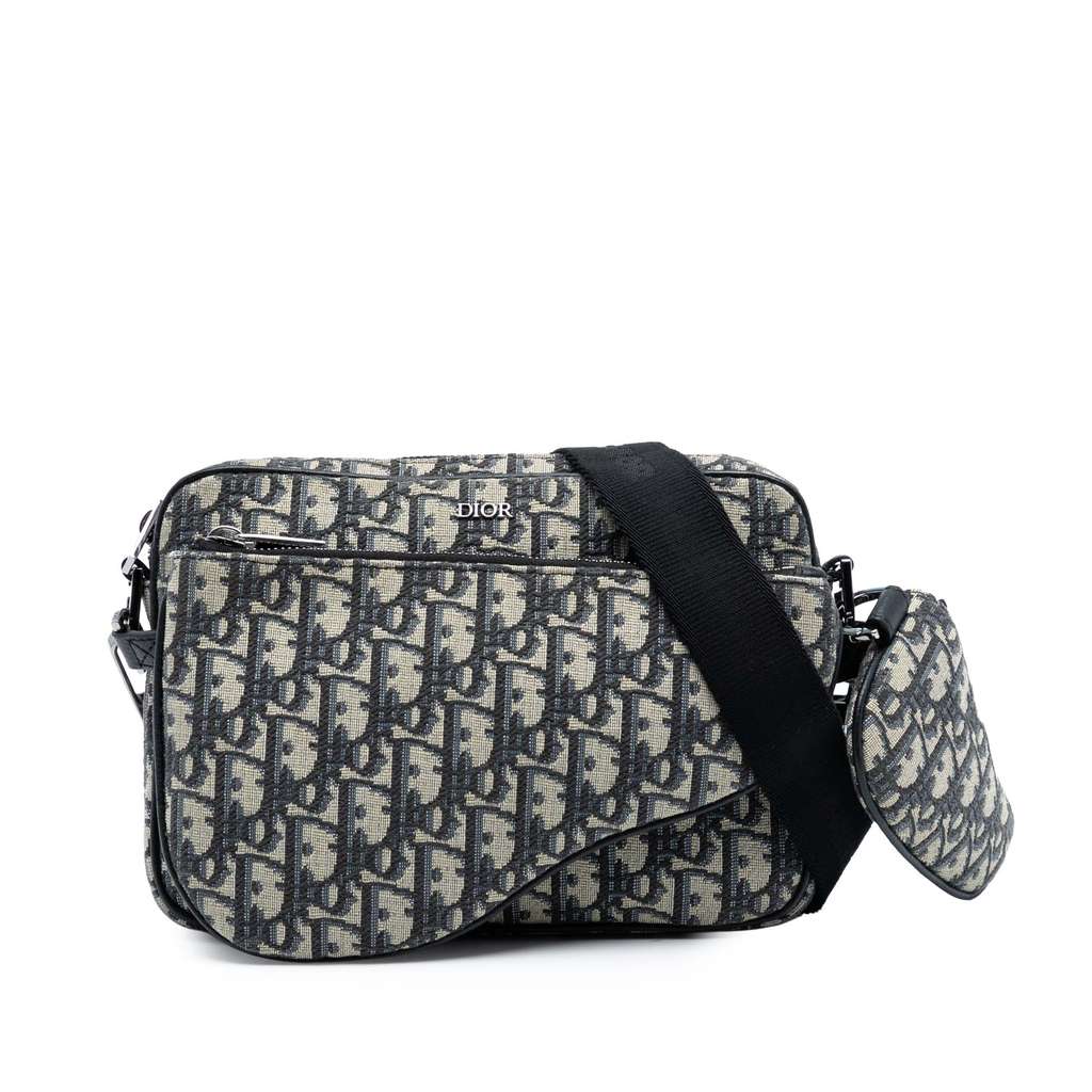Dior Oblique Canvas Saddle Triple Pouch