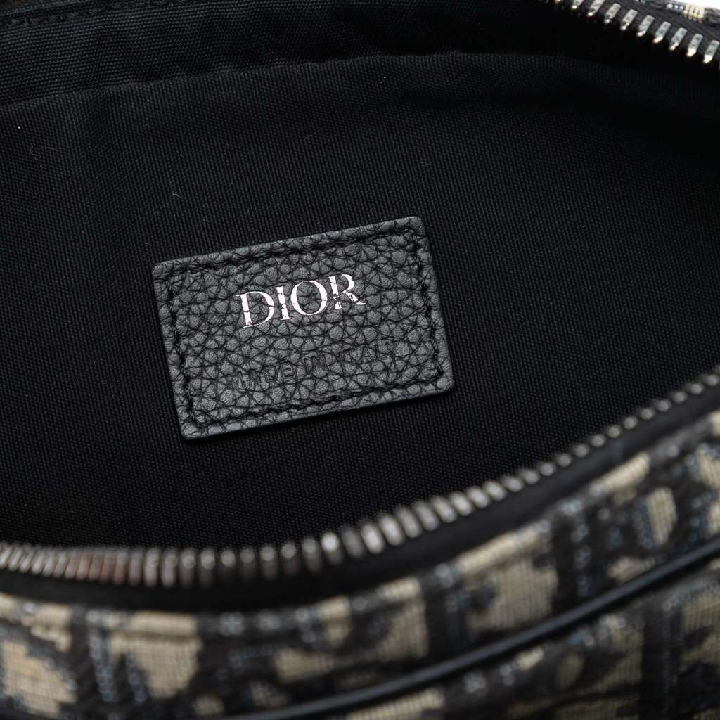 Dior Oblique Canvas Saddle Triple Pouch - 5