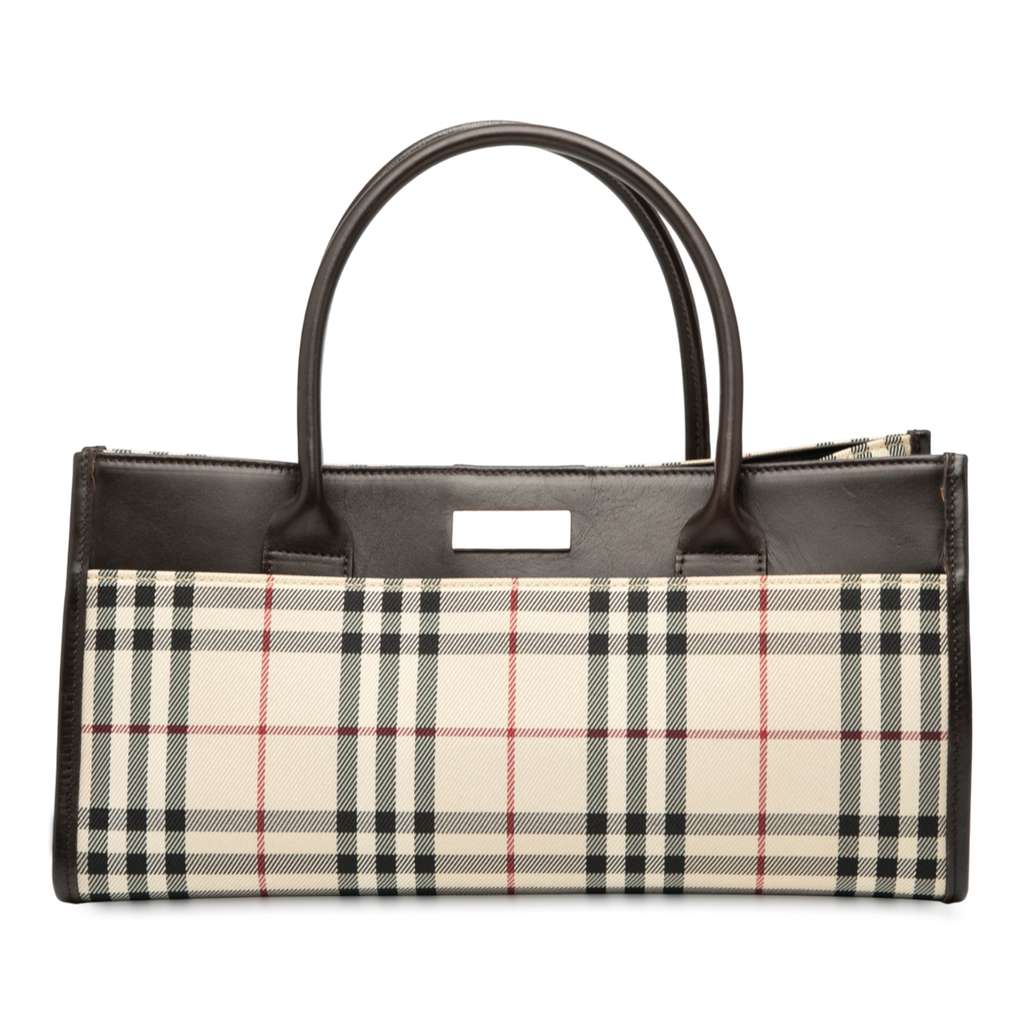 Burberry House Check Canvas Handbag