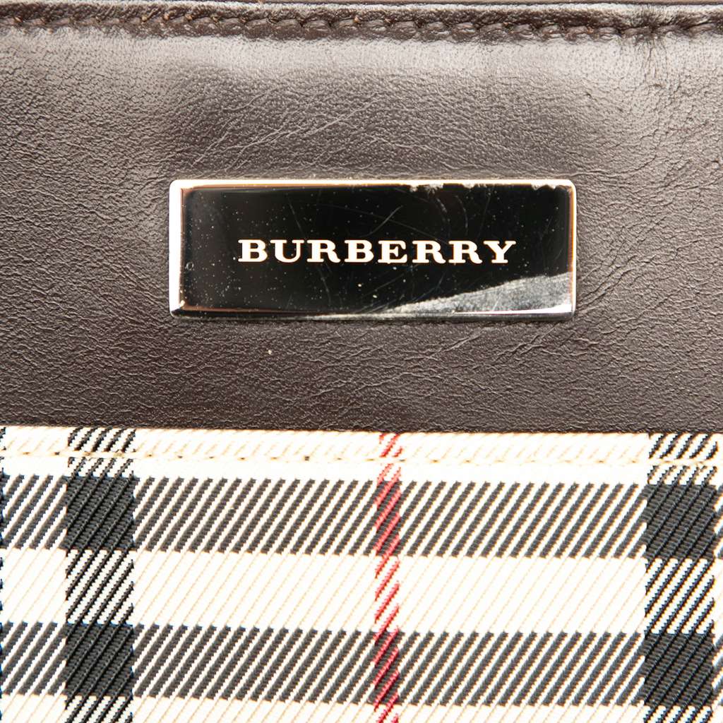 Burberry House Check Canvas Handbag - 5