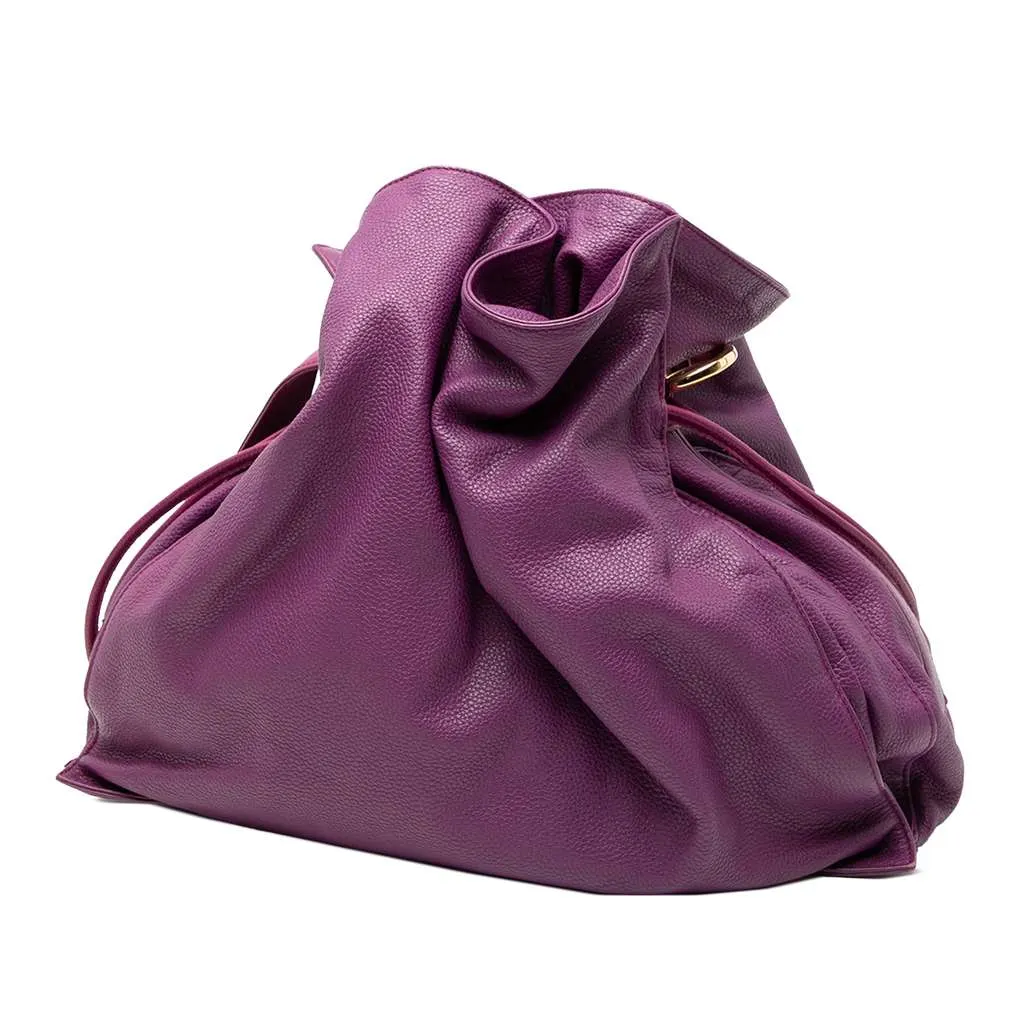 Loewe Calfskin Flamenco Tassel 36 Purple Leather Very good - Back View