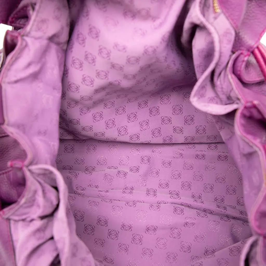 Loewe Calfskin Flamenco Tassel 36 Purple Leather Very good - Model View