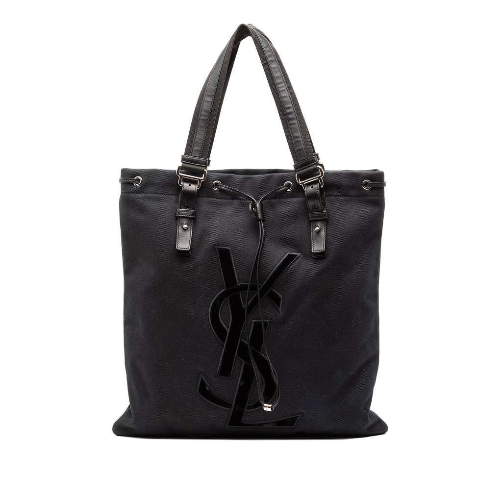 Saint Laurent Denim Monogram Kahala Tote