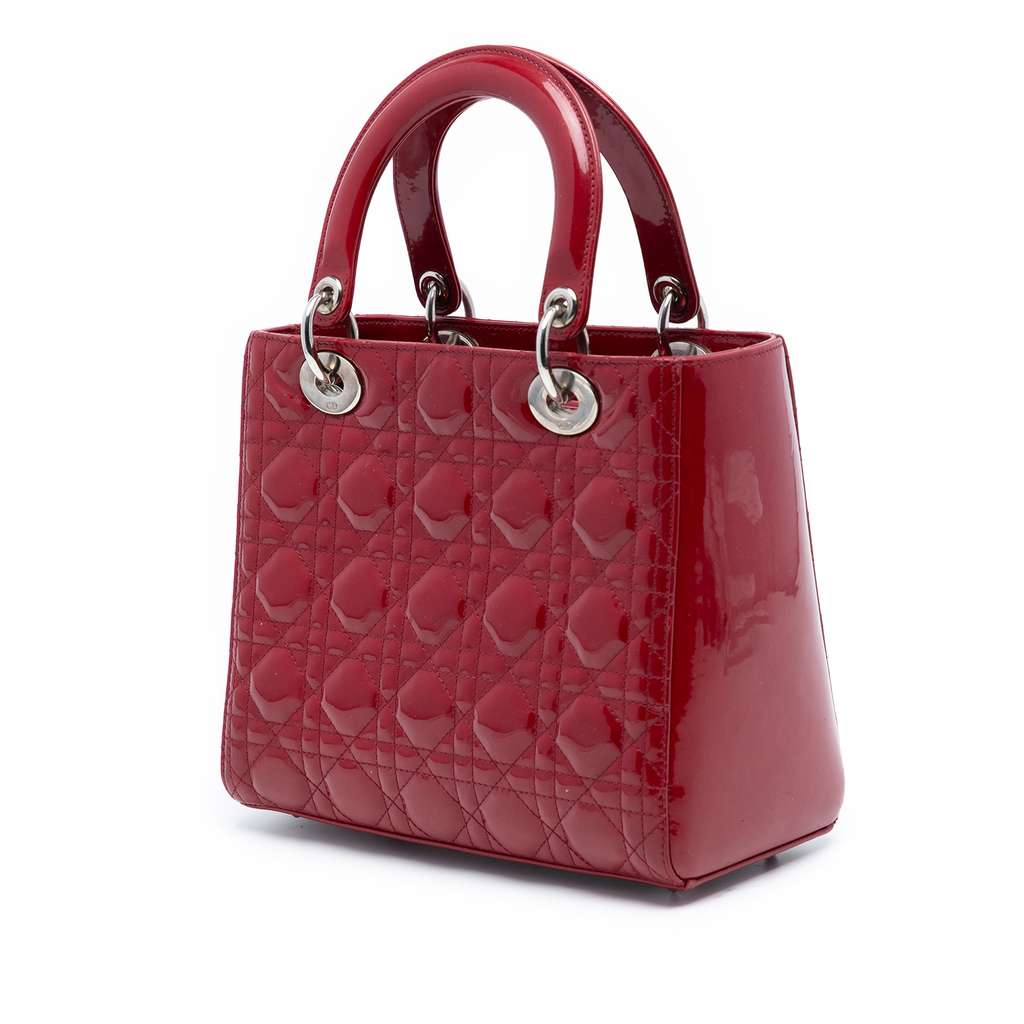 Dior Medium Patent Cannage Lady Dior - 2