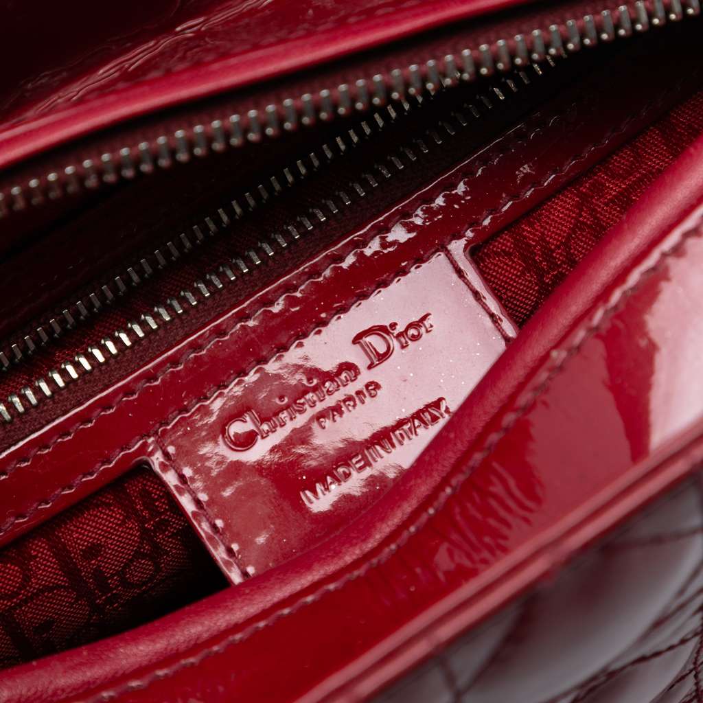 Dior Medium Patent Cannage Lady Dior - 4