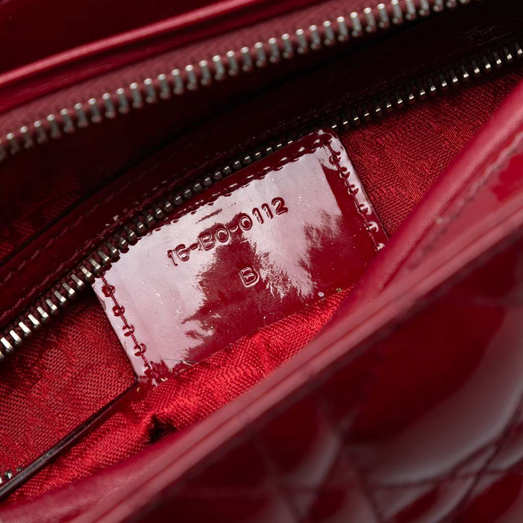 Dior Medium Patent Cannage Lady Dior - 5