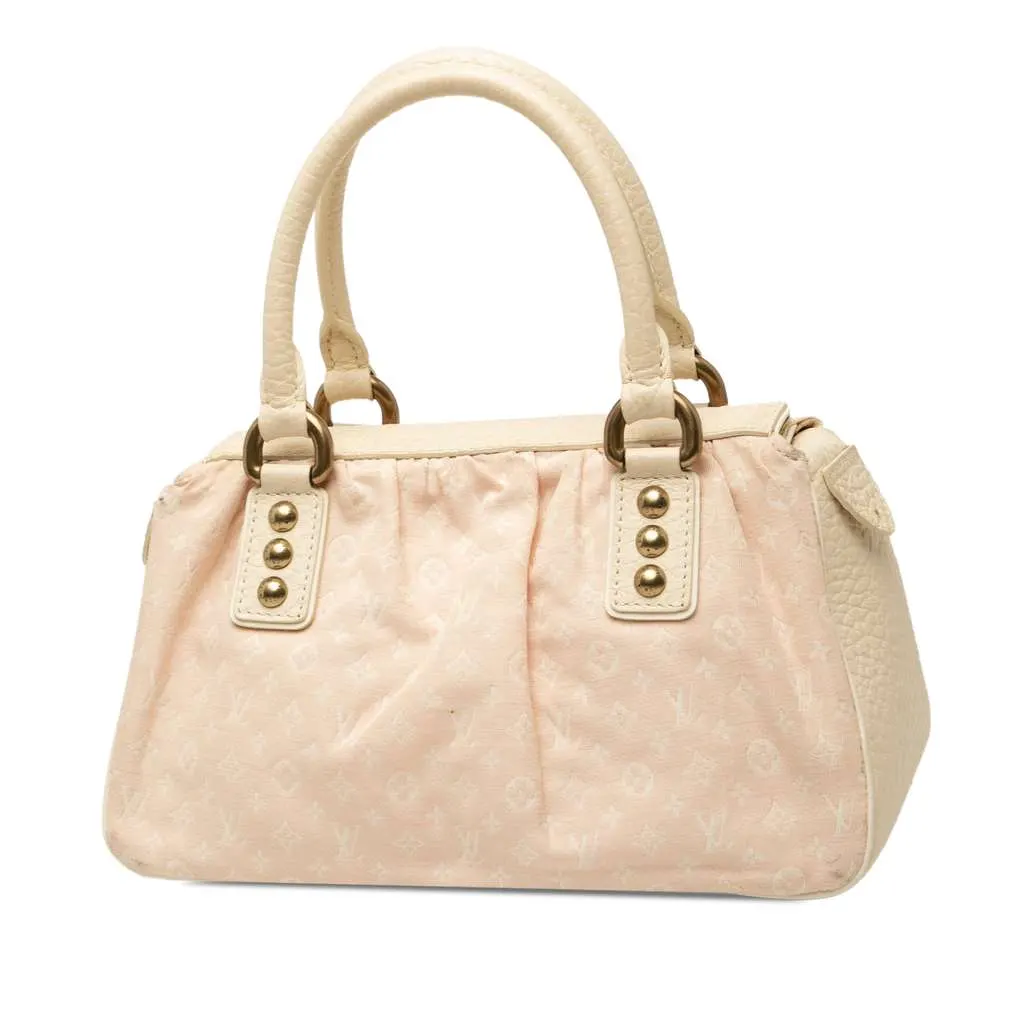 Louis Vuitton Monogram Mini Lin Trapeze PM Pink Canvas Good - Back View