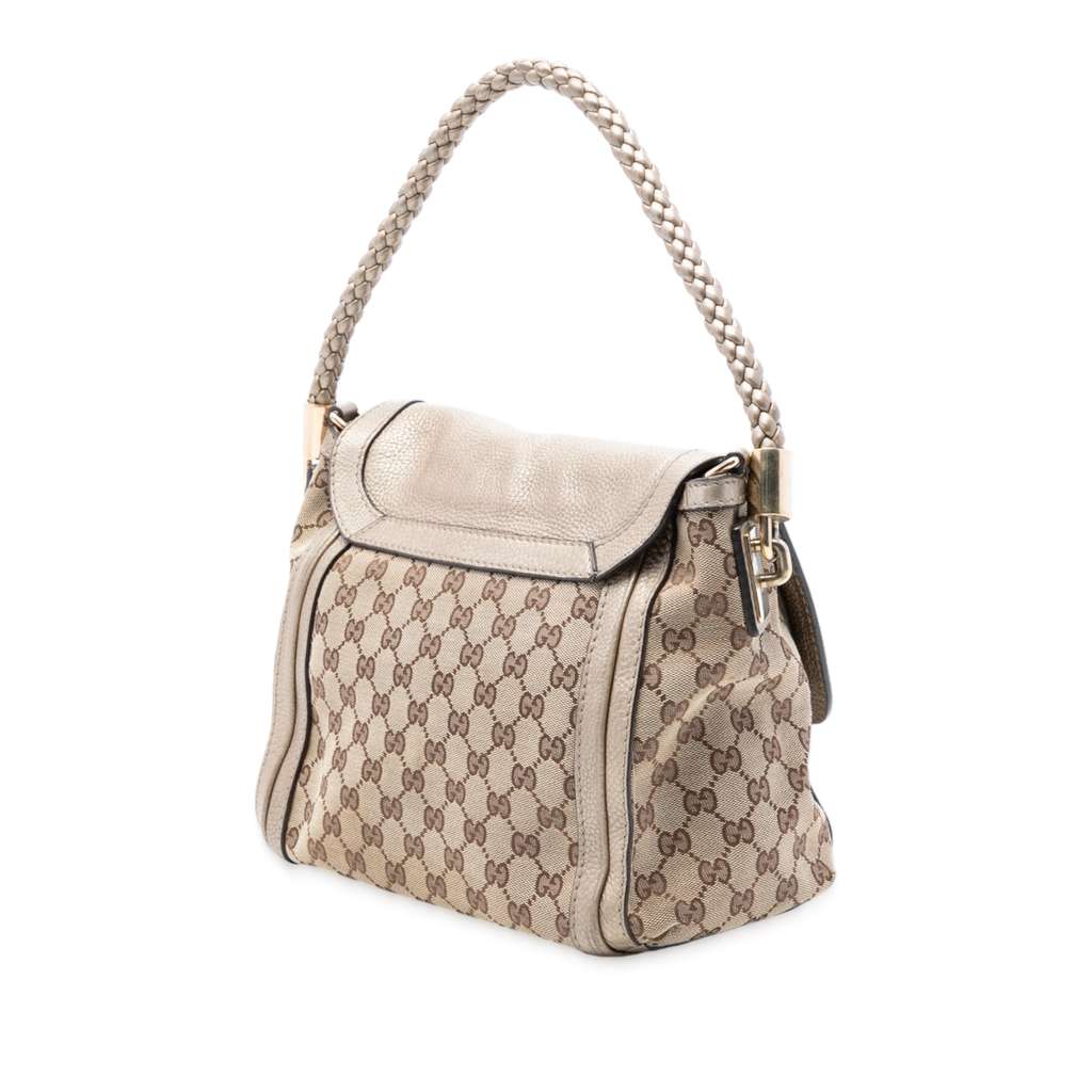 Gucci GG Canvas Bella Flap Satchel - 2