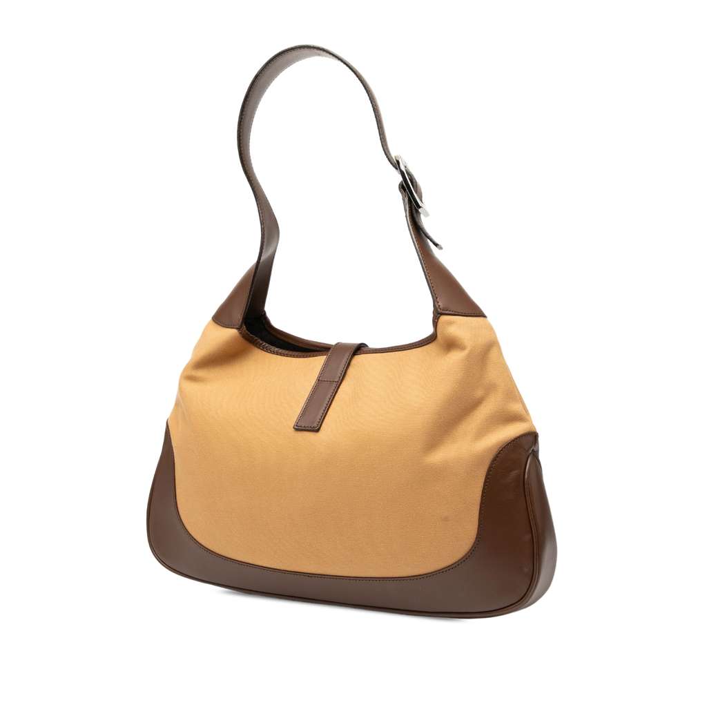 Gucci Canvas Web Jackie Shoulder Bag - 2