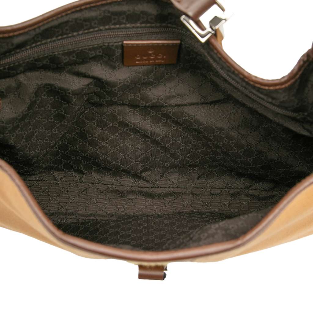 Gucci Canvas Web Jackie Shoulder Bag - 4