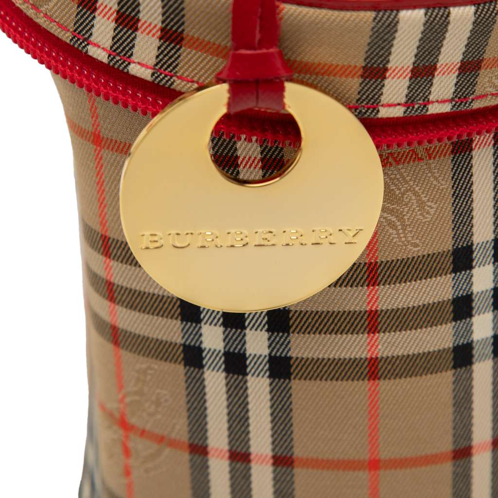 Burberry Haymarket Check Canvas Vanity Bag - 5