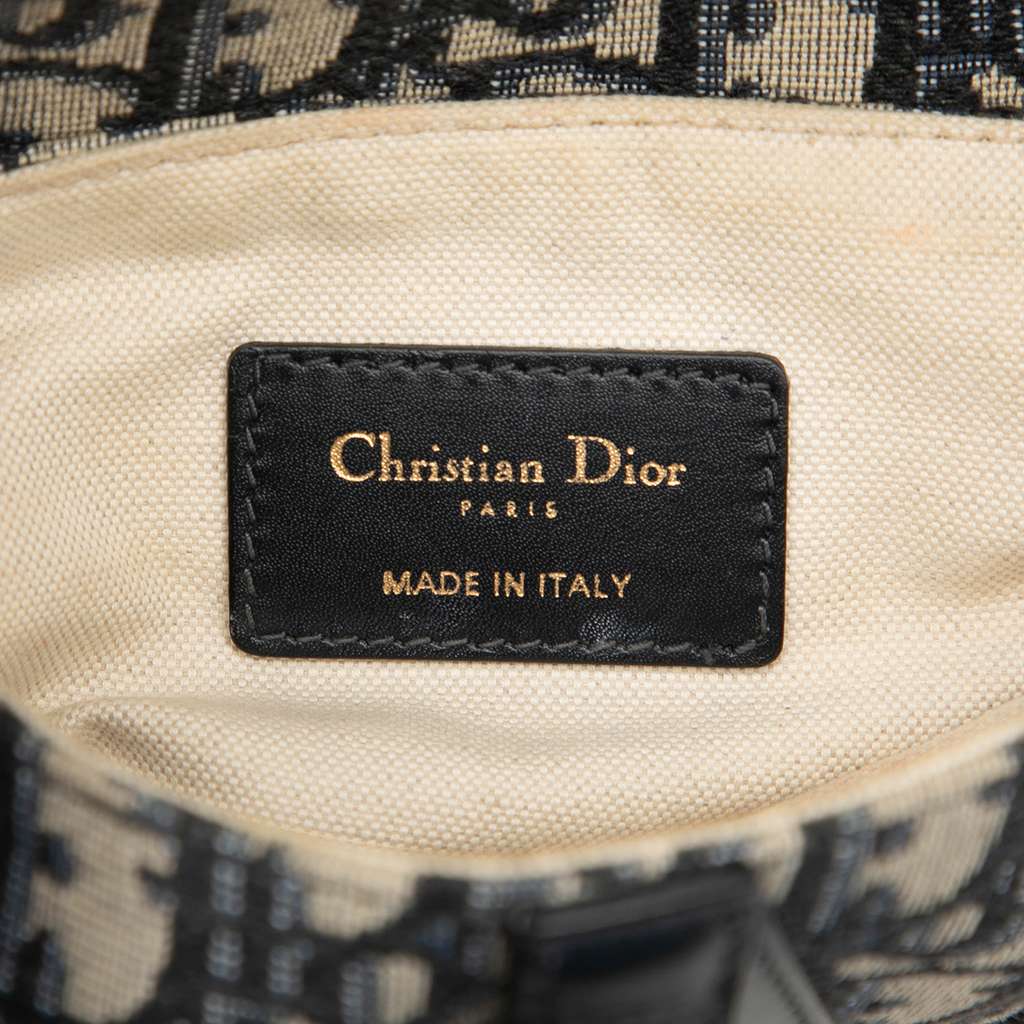 Dior Mini Oblique Canvas Saddle Bag - 5
