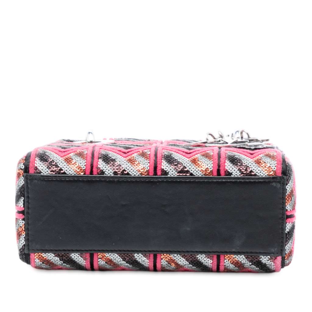 Dior Mini Patent Sequined Lady Dior - 3