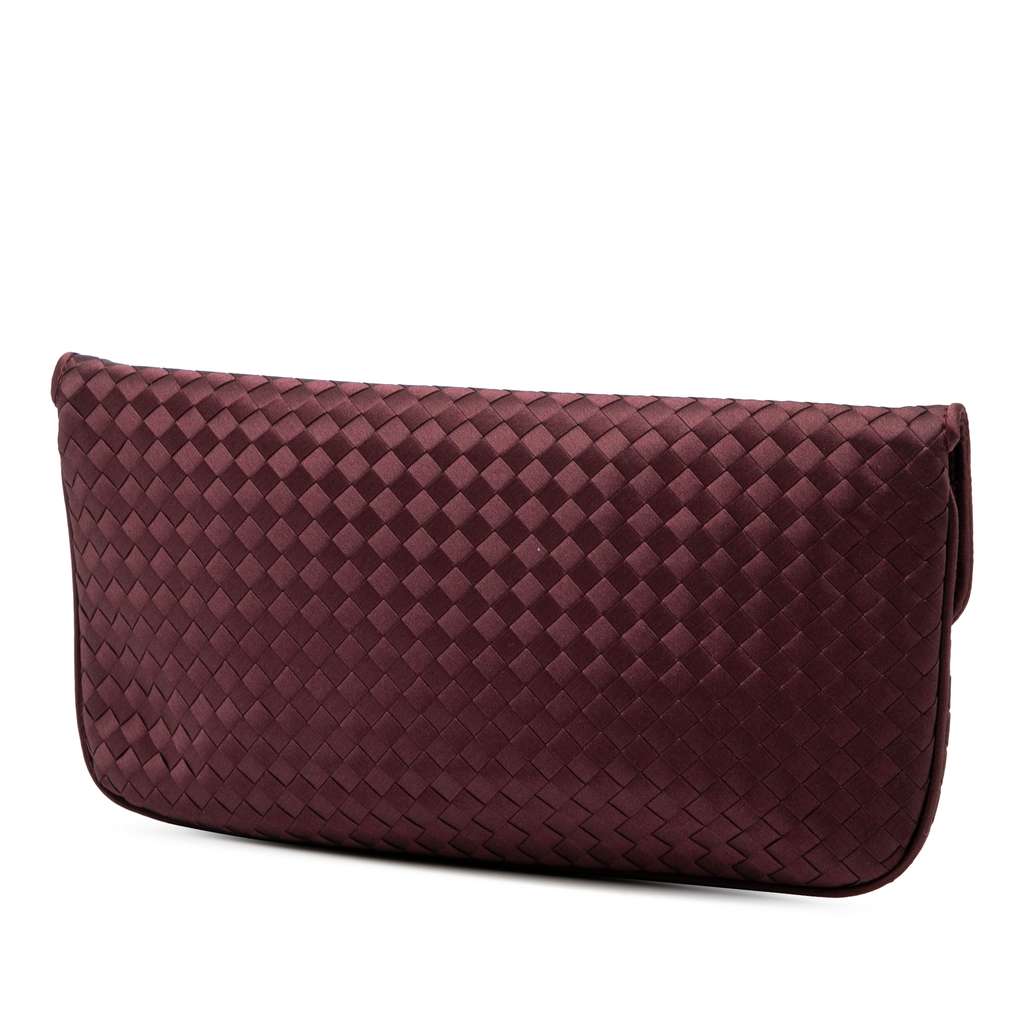 Bottega Veneta Satin Intrecciato Clutch - 2