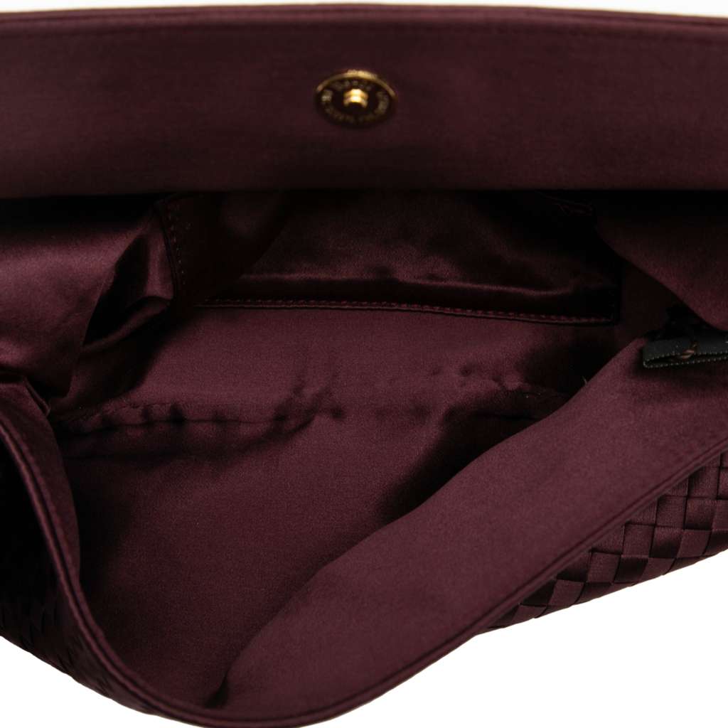 Bottega Veneta Satin Intrecciato Clutch - 4