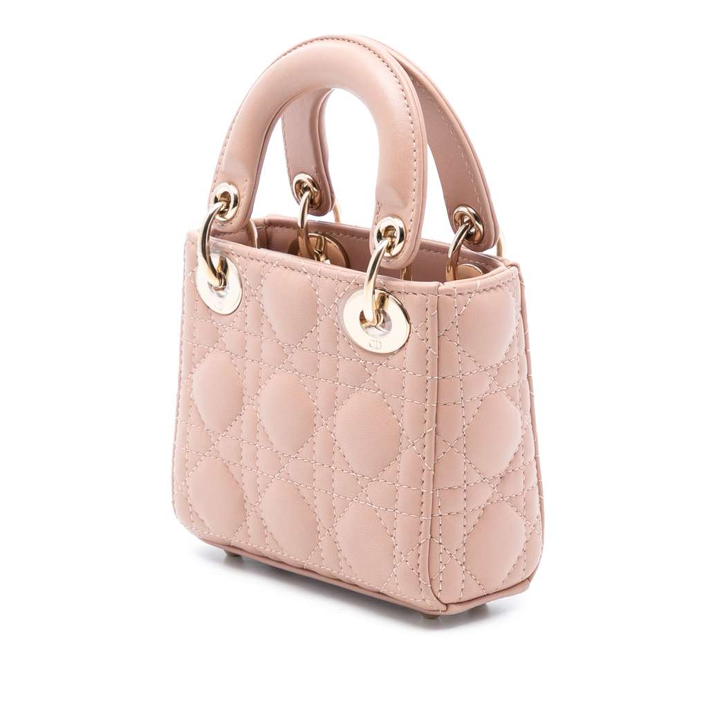 Dior Micro Lambskin Cannage Lady Dior - 2