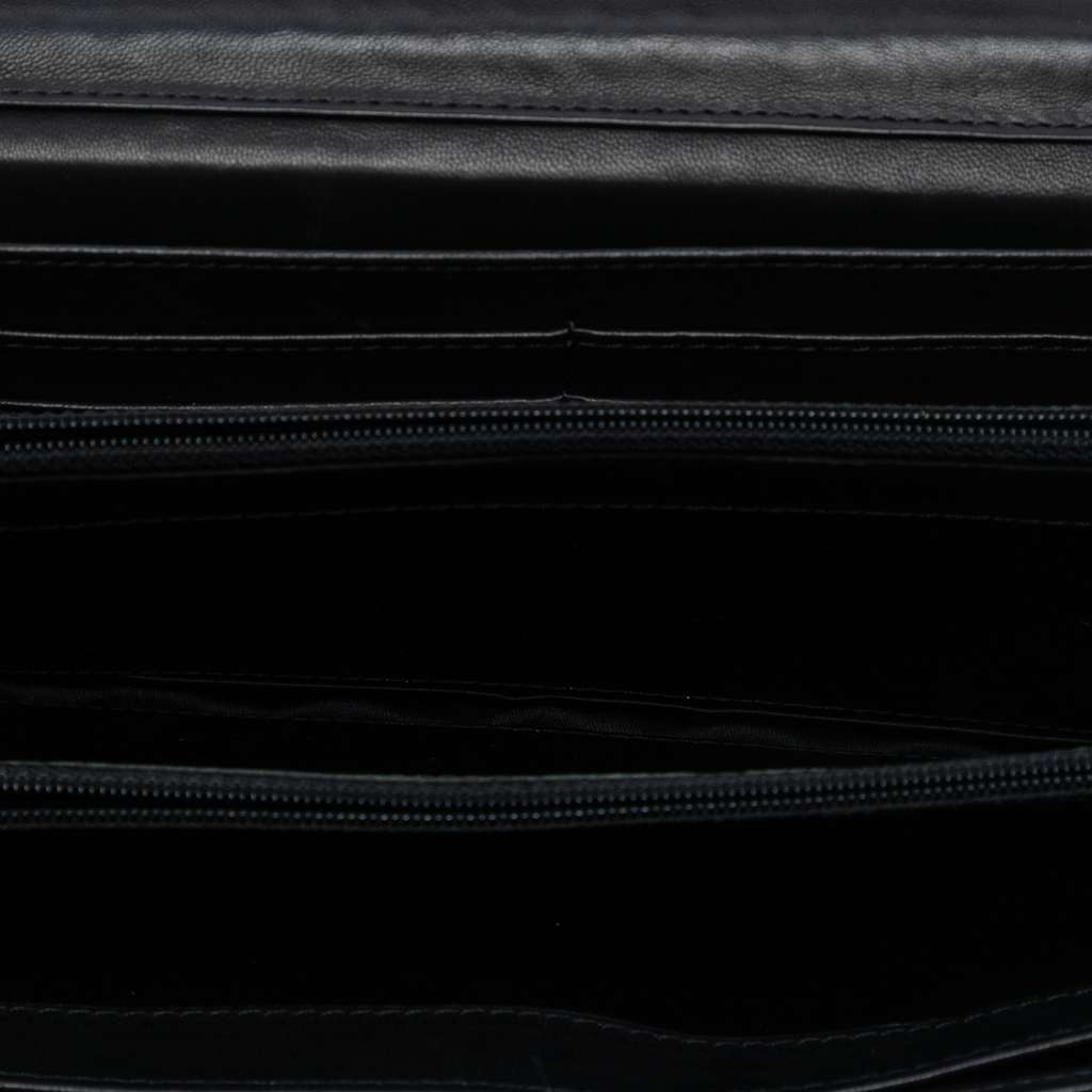 Chanel CC Quilted Patent East West Wallet On Chain - 4