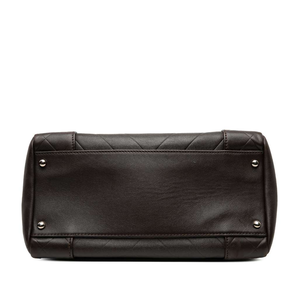 Chanel Medium Chevron Lambskin All Day Long Bowling Bag - 3