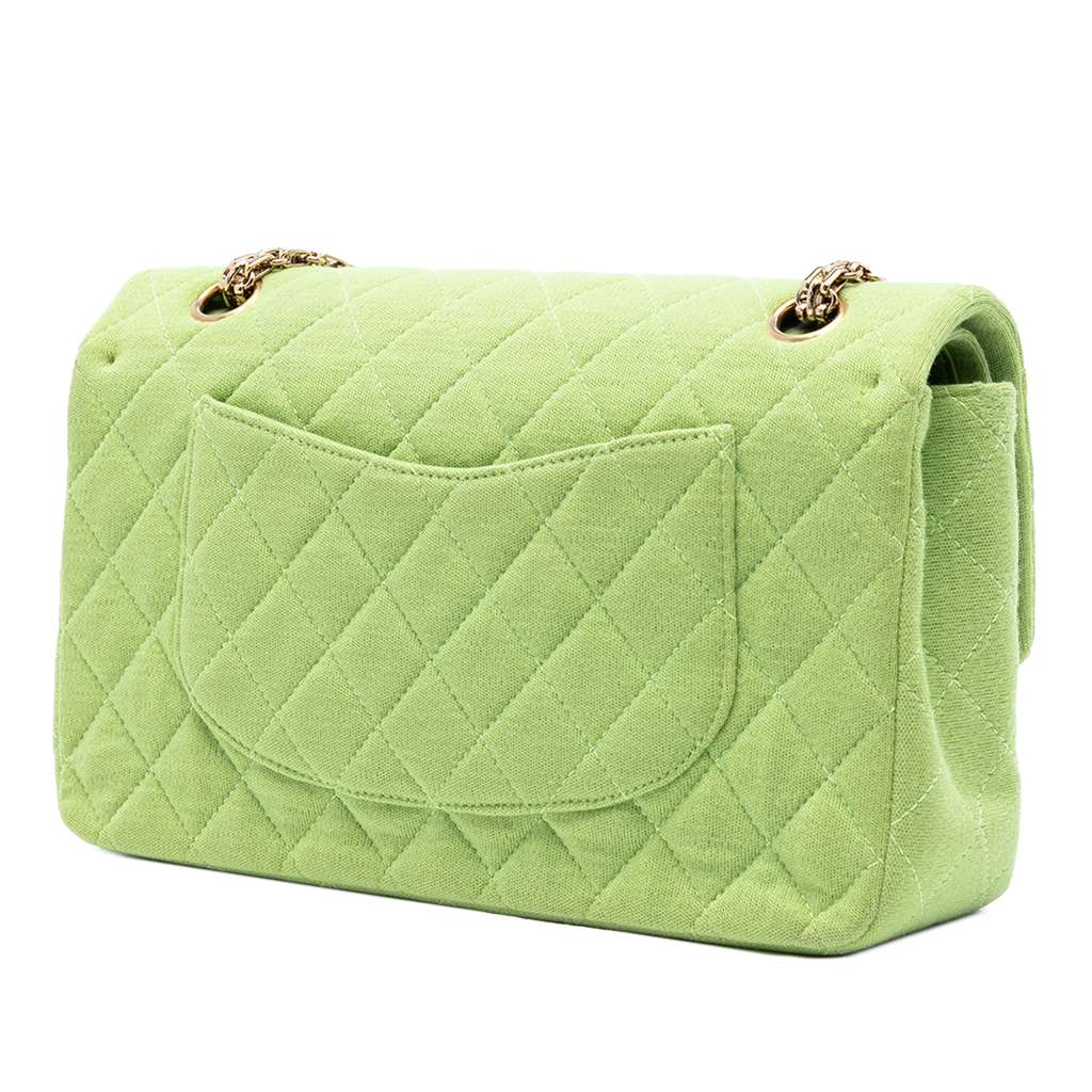 Chanel Medium Classic Jersey Bijoux Chain Double Flap - 2