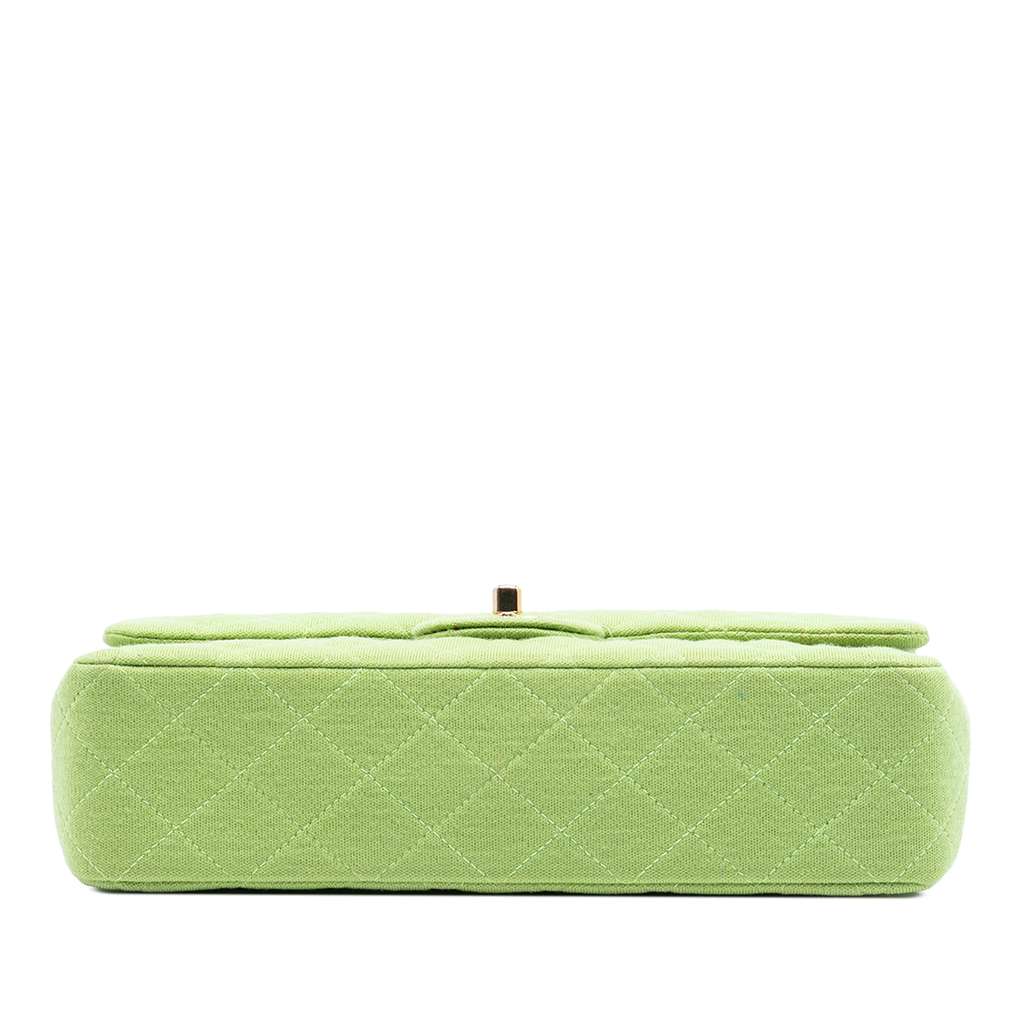 Chanel Medium Classic Jersey Bijoux Chain Double Flap - 3