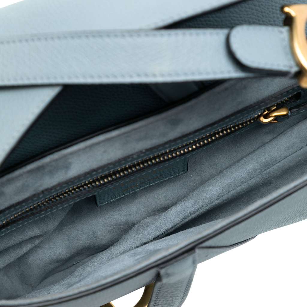 Dior Grained Calfskin Saddle Bag - 4