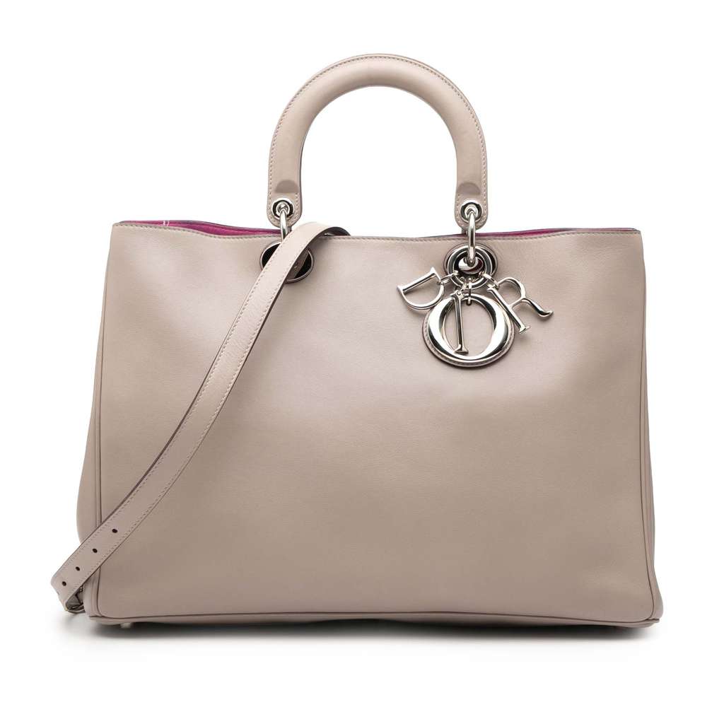 Dior Large Leather Diorissimo Satchel