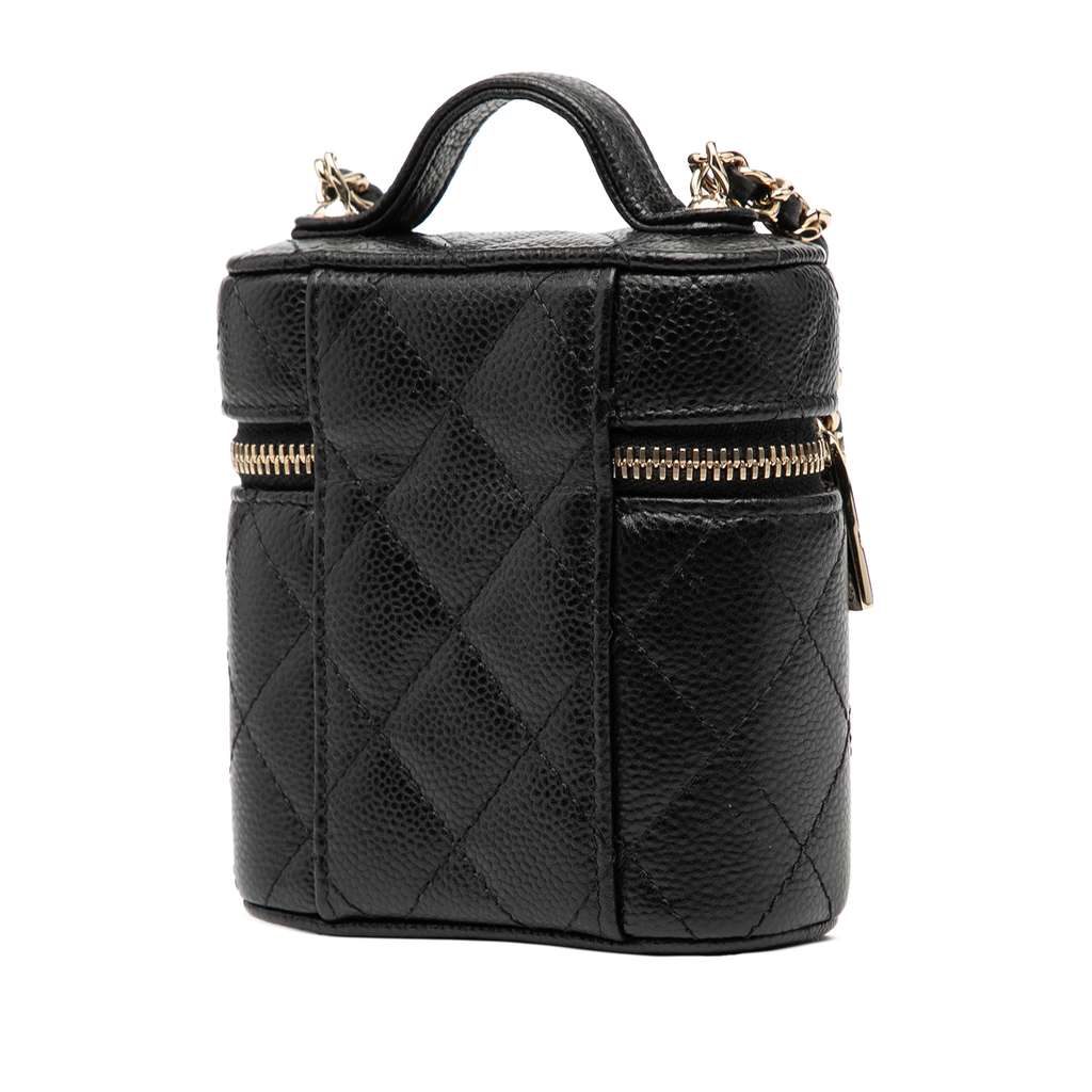 Chanel Mini Caviar Handle with Care Vanity Case - 2