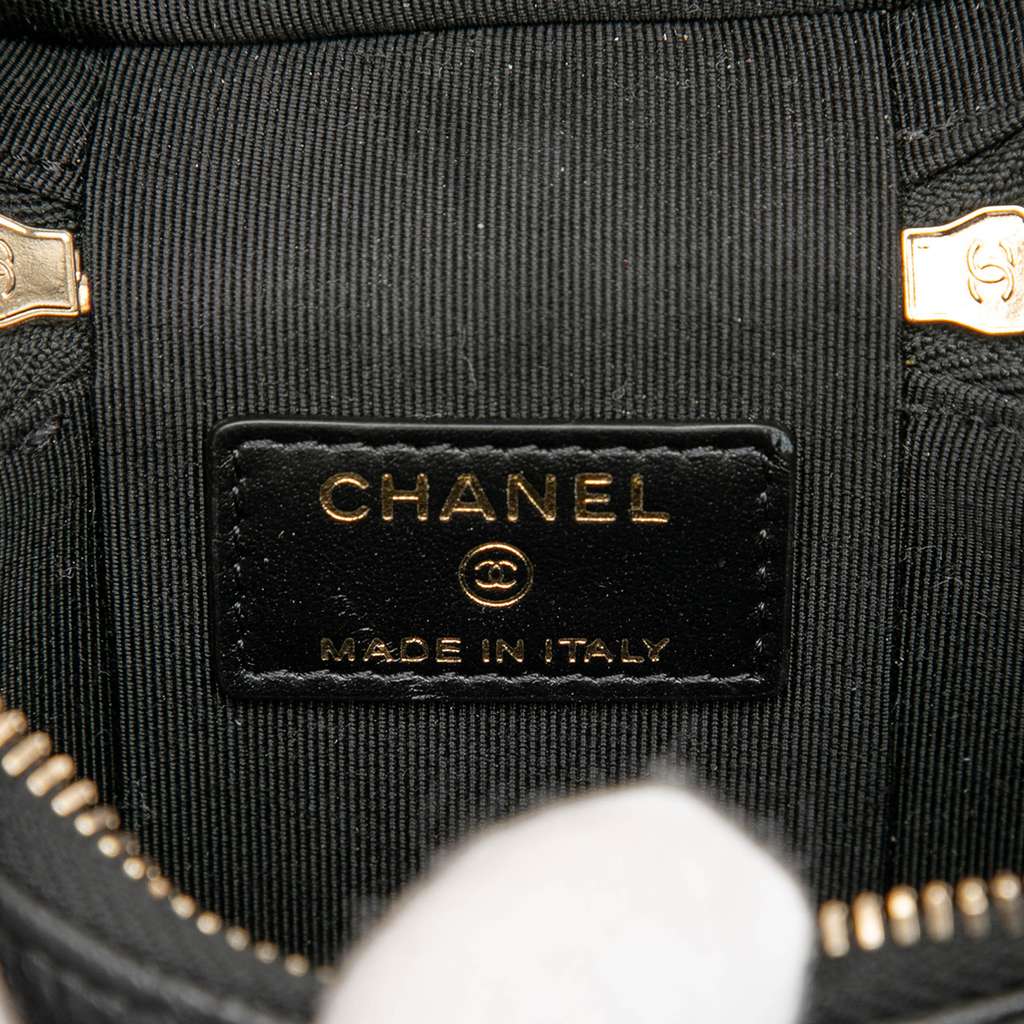 Chanel Mini Caviar Handle with Care Vanity Case - 5