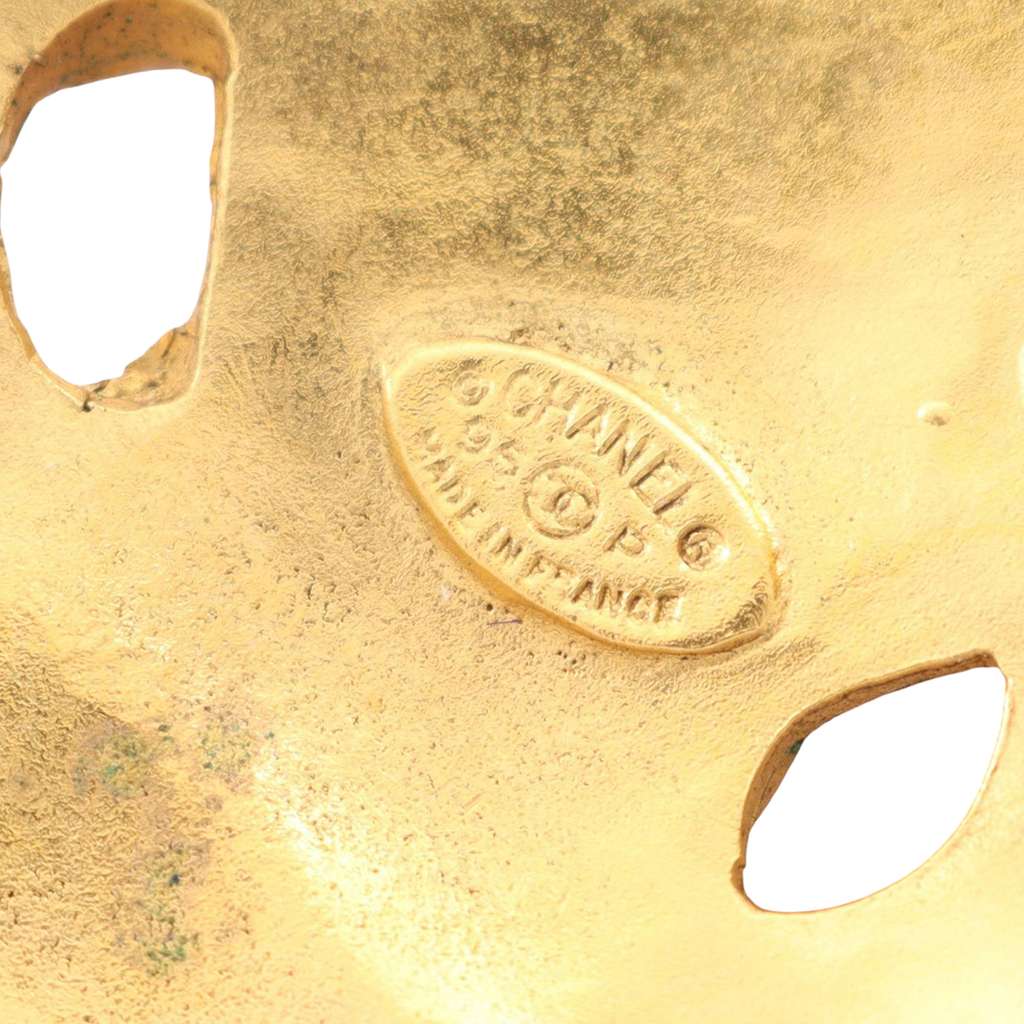 Chanel Gold Plated CC Bell Brooch - 3