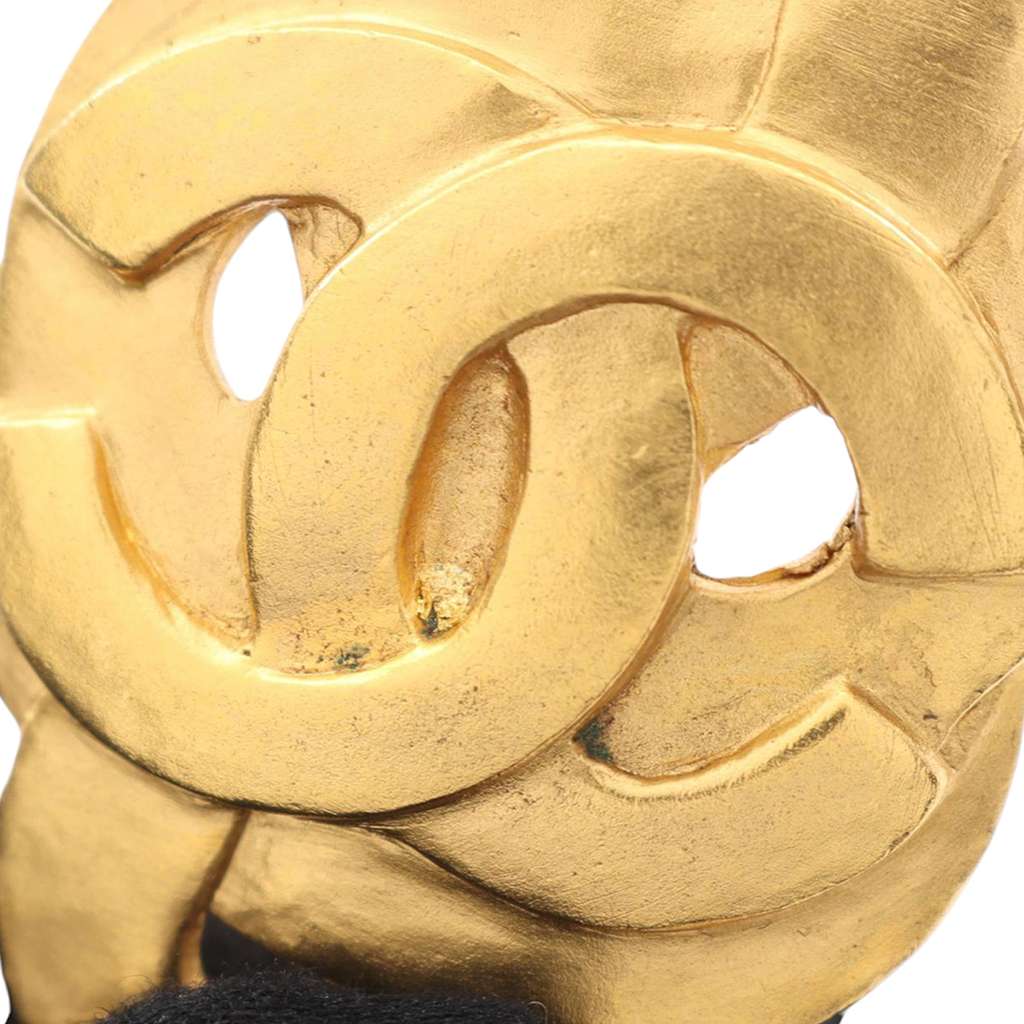 Chanel Gold Plated CC Bell Brooch - 5