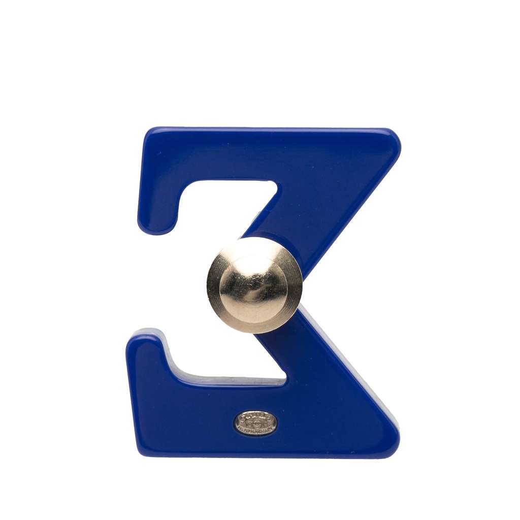 Chanel Resin Glitter Crystal Sigma Brooch - 2