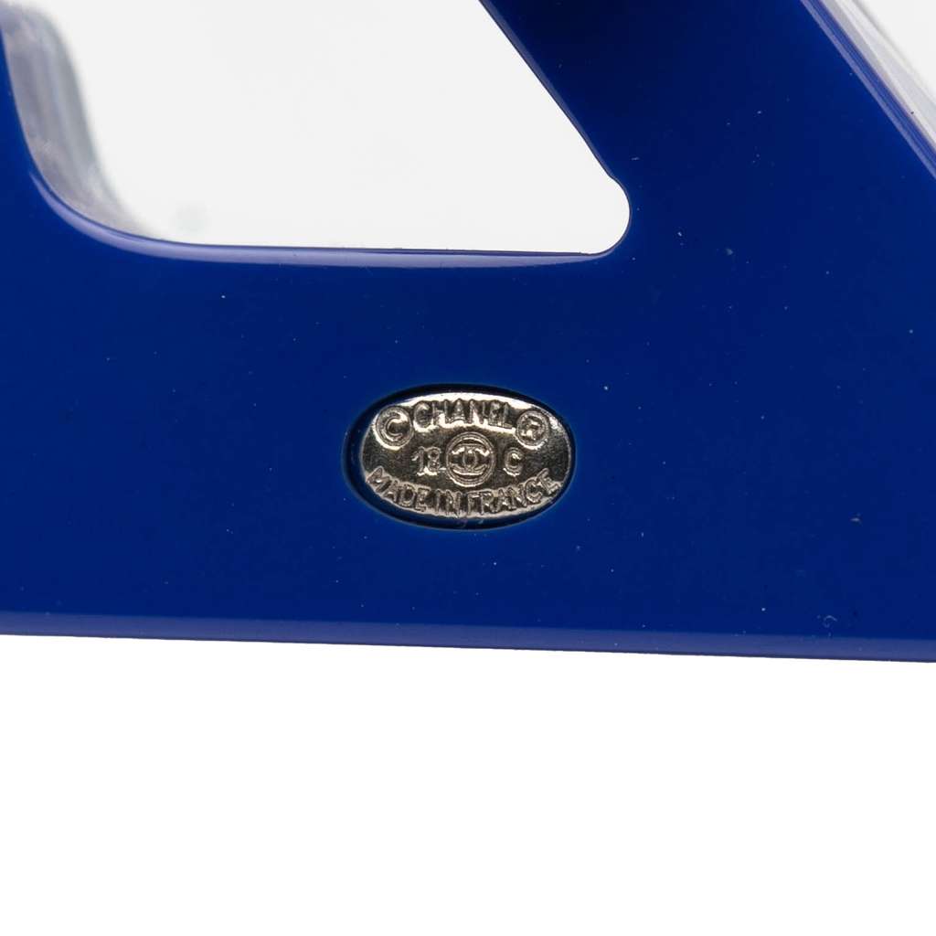 Chanel Resin Glitter Crystal Sigma Brooch - 3