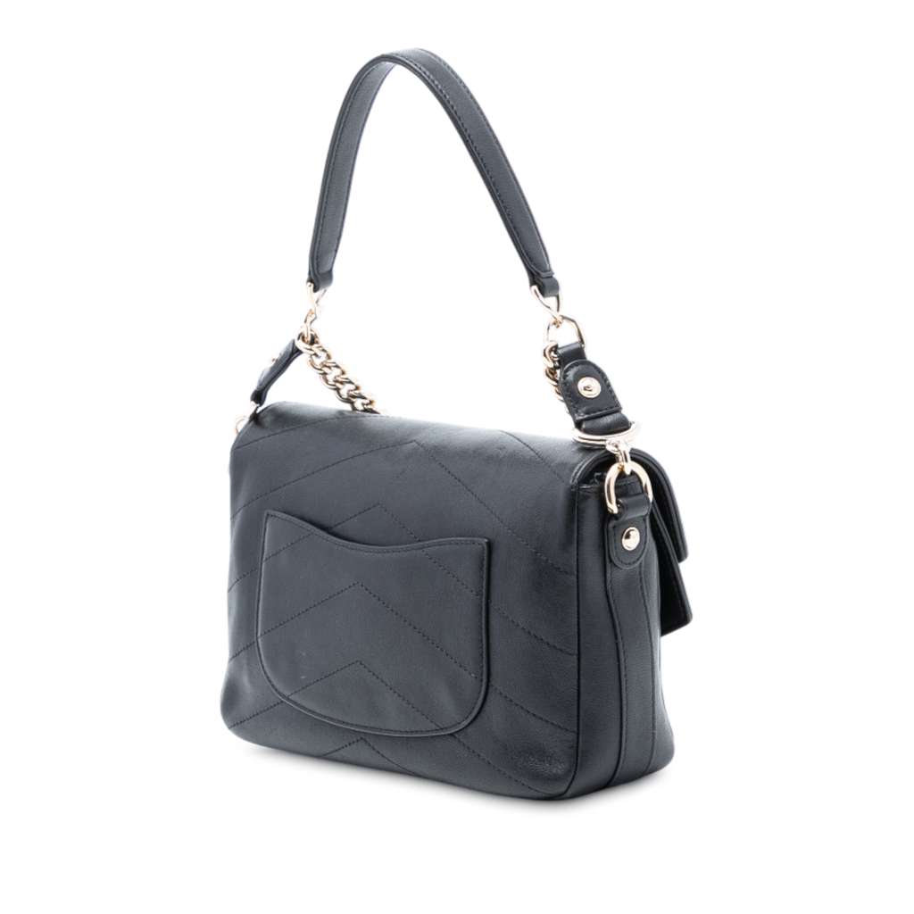 Chanel Mini Quilted Sheepskin Double Chevron Flap - 2