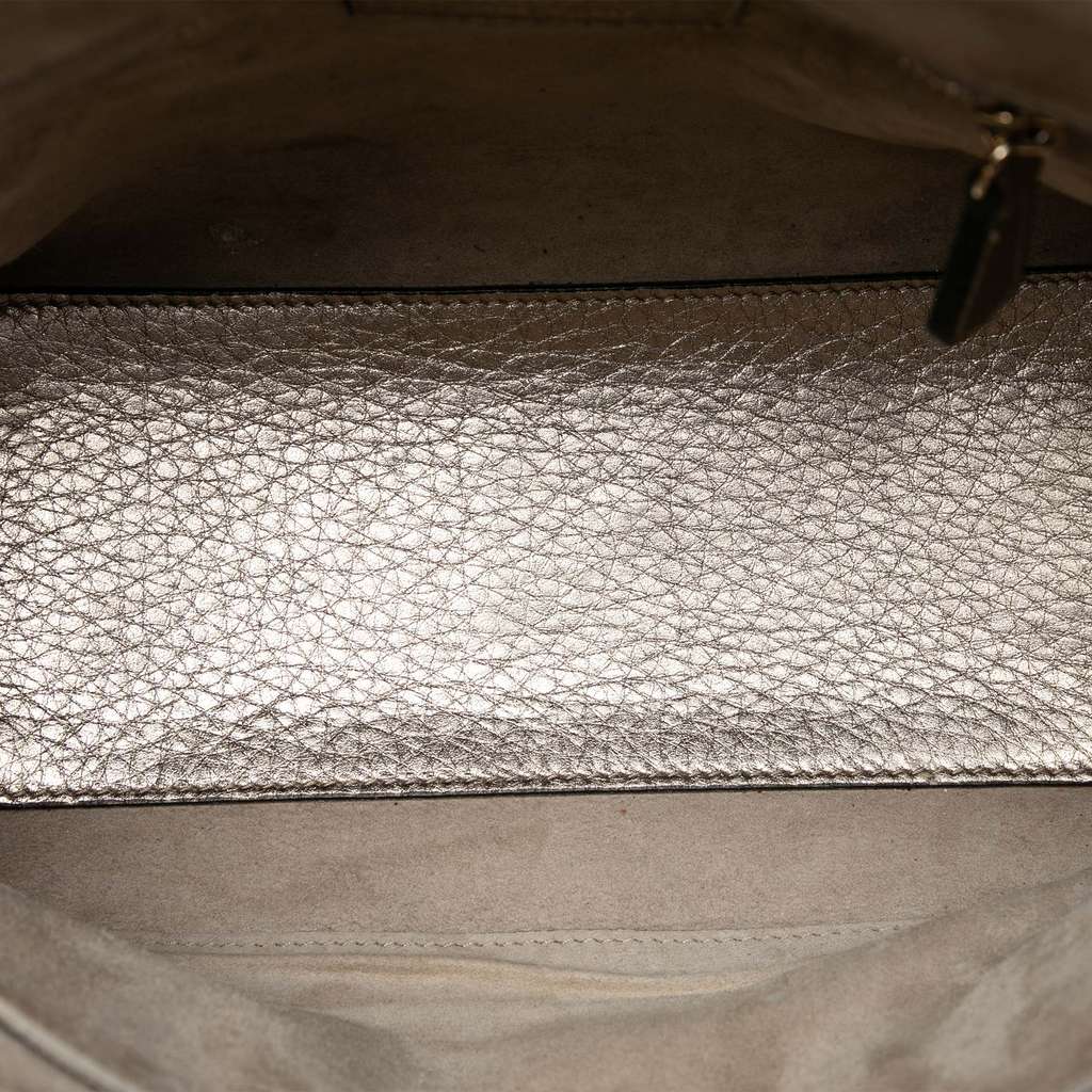 Dior Medium Metallic Grained Calfskin Cannage Supple Lady Dior - 4