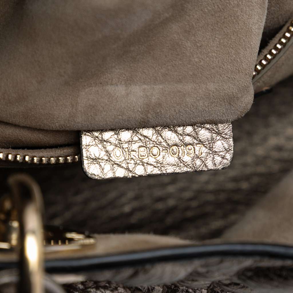 Dior Medium Metallic Grained Calfskin Cannage Supple Lady Dior - 5