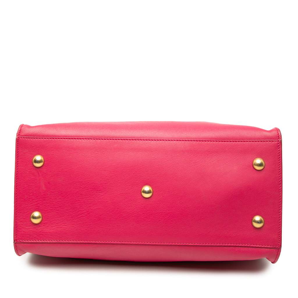 Saint Laurent Small Calfskin Cabas Chyc Satchel - 3