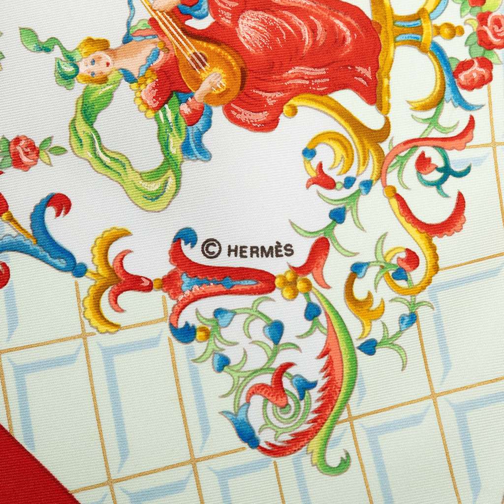 Hermès Wolfgang Amadeus Mozart Silk Scarf - 3