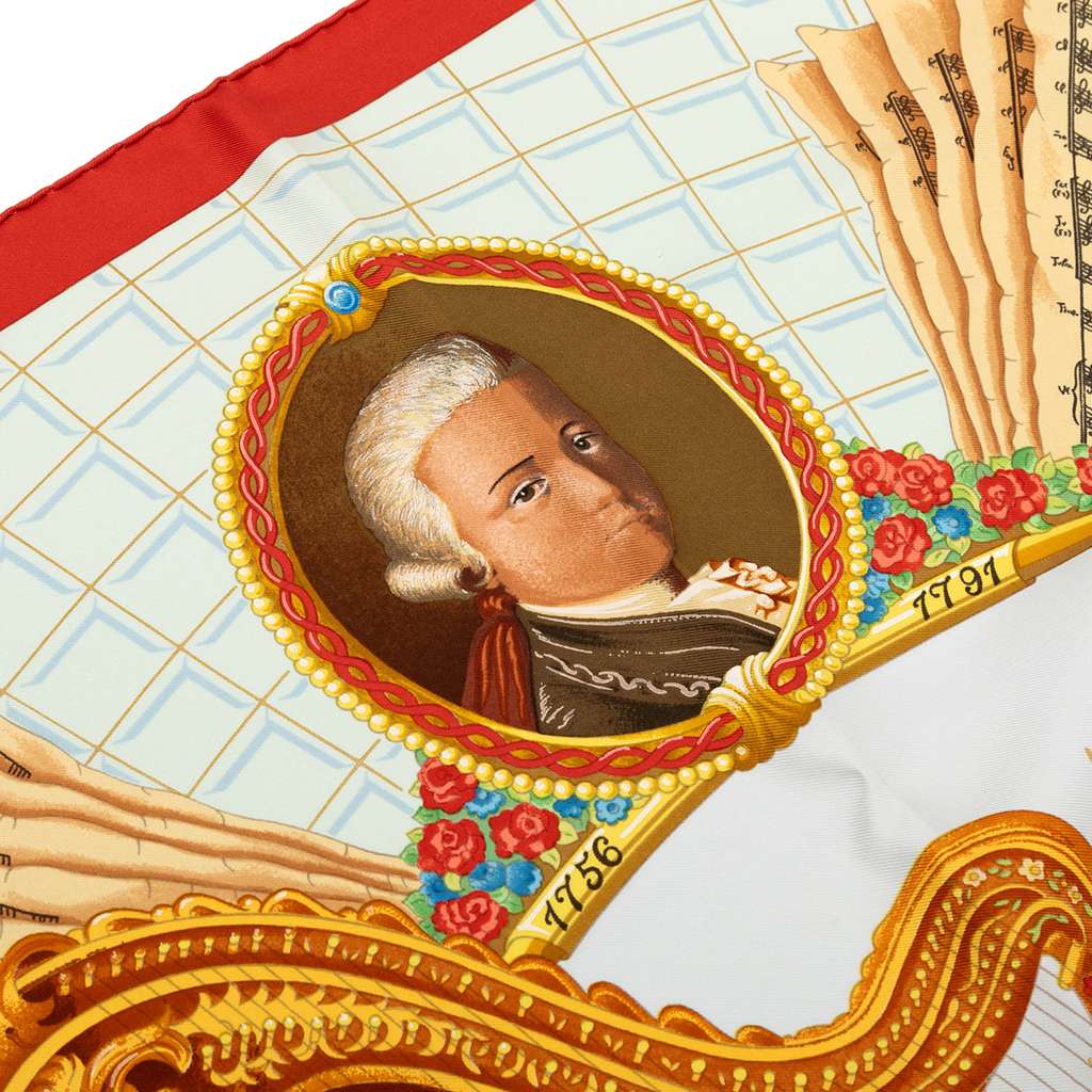 Hermès Wolfgang Amadeus Mozart Silk Scarf - 5