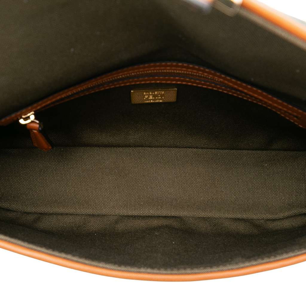 Fendi Zucca Embroidered Canvas Baguette Satchel - 4