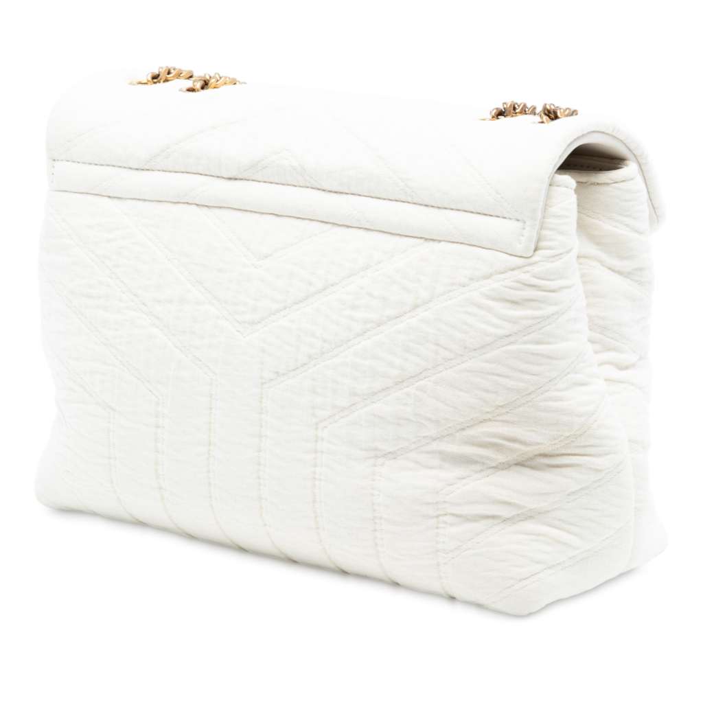 Saint Laurent Small Jersey Loulou Puffer Shoulder Bag - 2