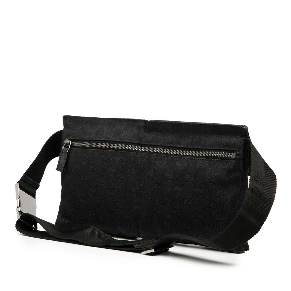 Gucci GG Canvas Double Pocket Belt Bag - 2