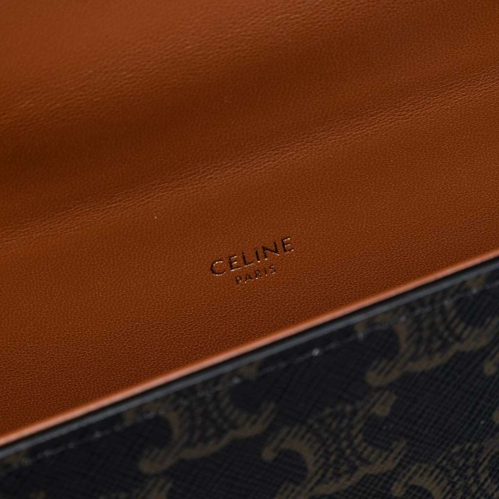Celine Triomphe Coated Canvas Box Top Handle Bag - 5