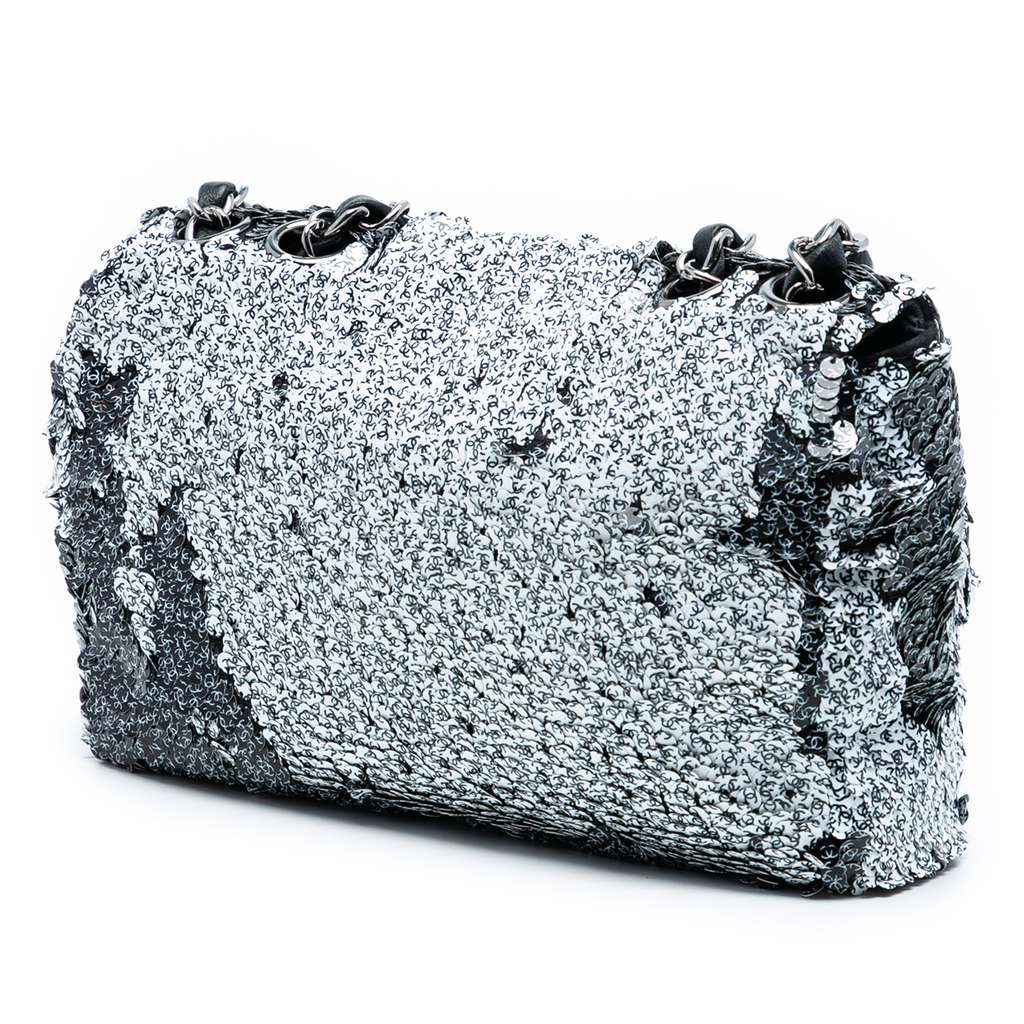 Chanel CC Printed Sequin Single Flap - 2