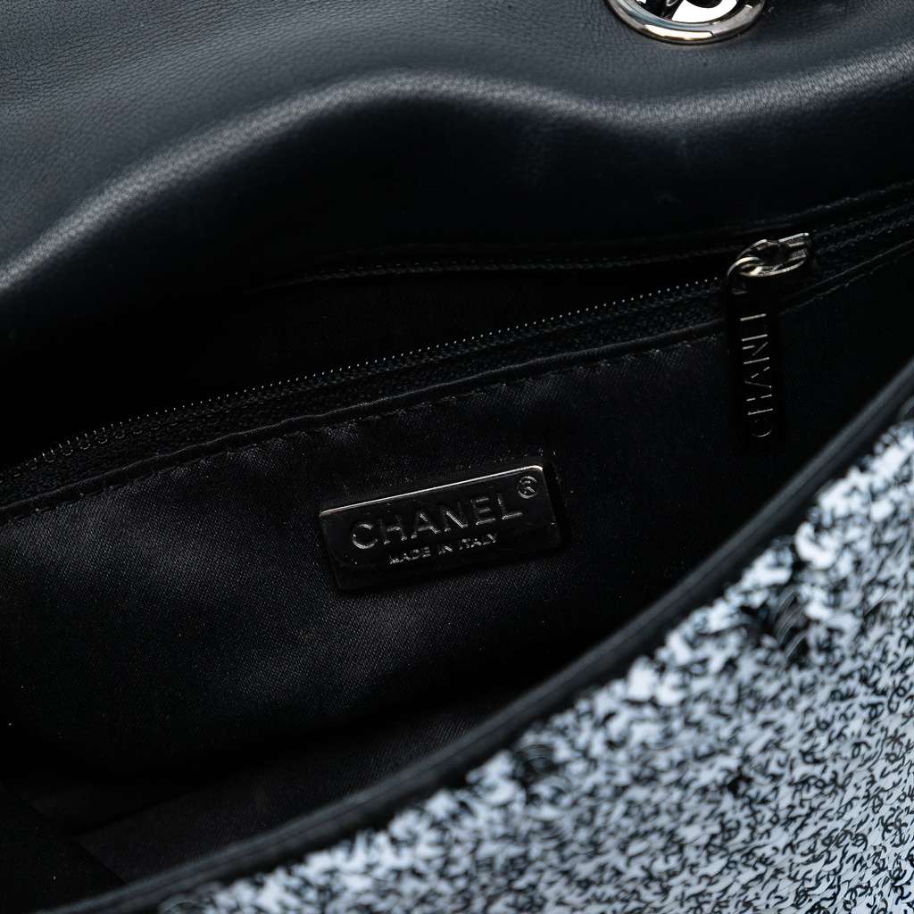 Chanel CC Printed Sequin Single Flap - 5