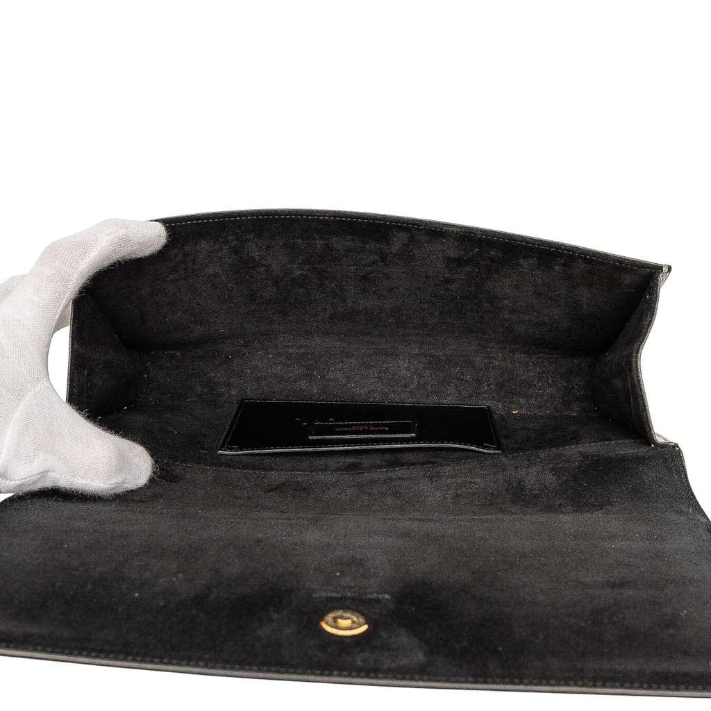 Saint Laurent Metallic Calfskin Cassandre Clutch - 4