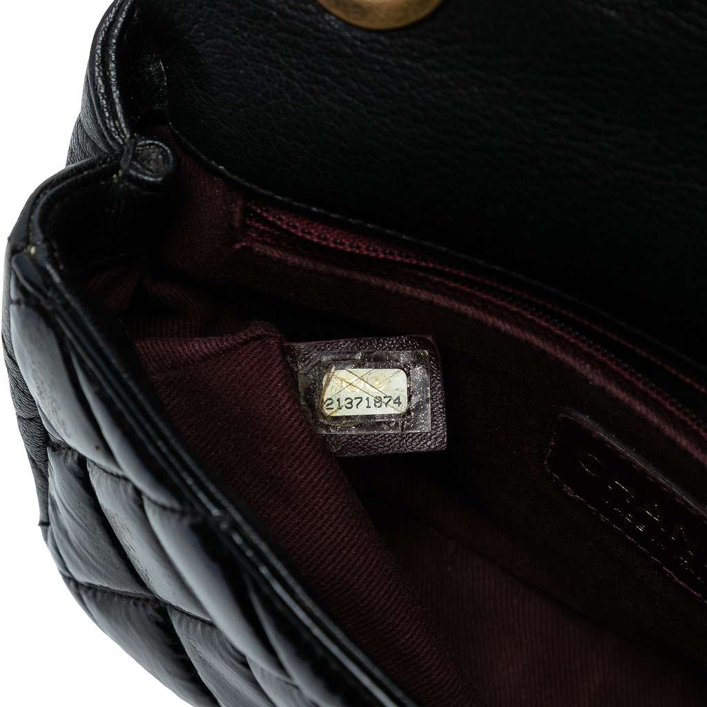 Chanel Paris-Salzburg Small Patent and Goatskin CC Eyelet Flap - 5