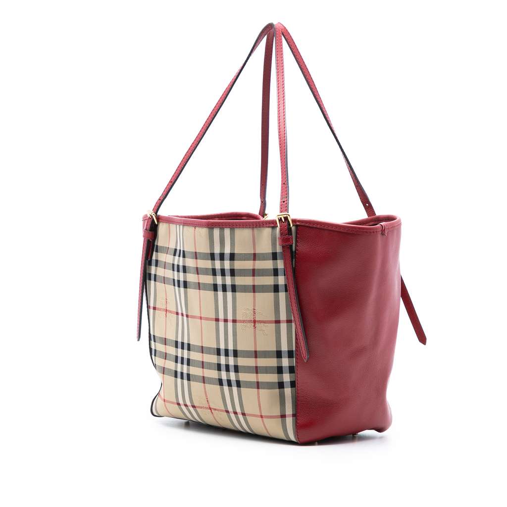 Burberry Small Haymarket Check Canvas and Leather Canterbury Tote - 2