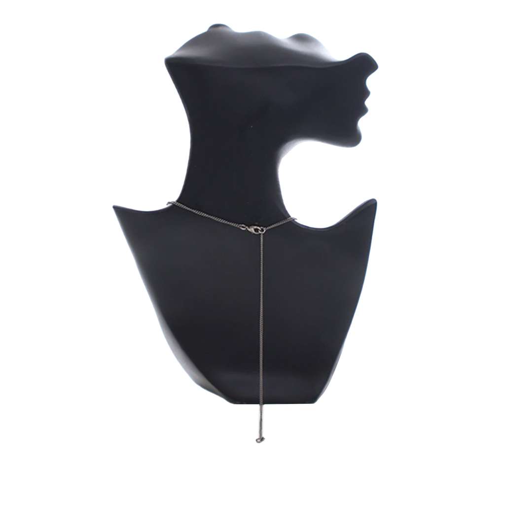 Chanel Ruthenium Plated CC Crystal Pendant Necklace - 4