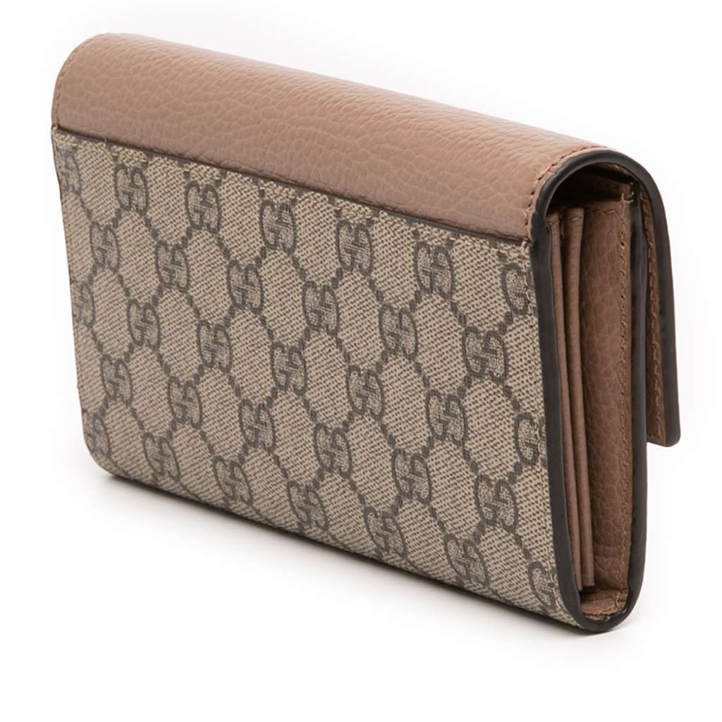 Gucci Bicolor GG Marmont GG Supreme Continental Wallet - 2
